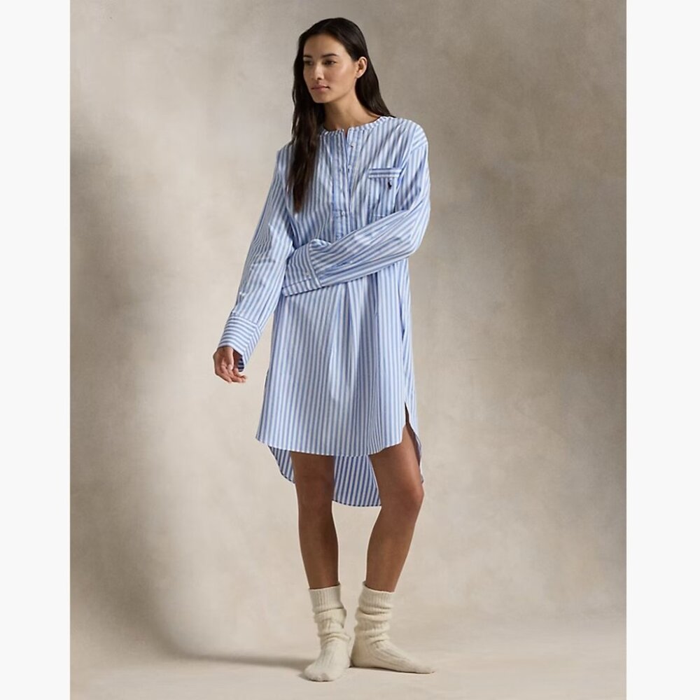 NWT Polo Ralph Lauren Women’s Striped  Sleep Shirt/ Size Medium